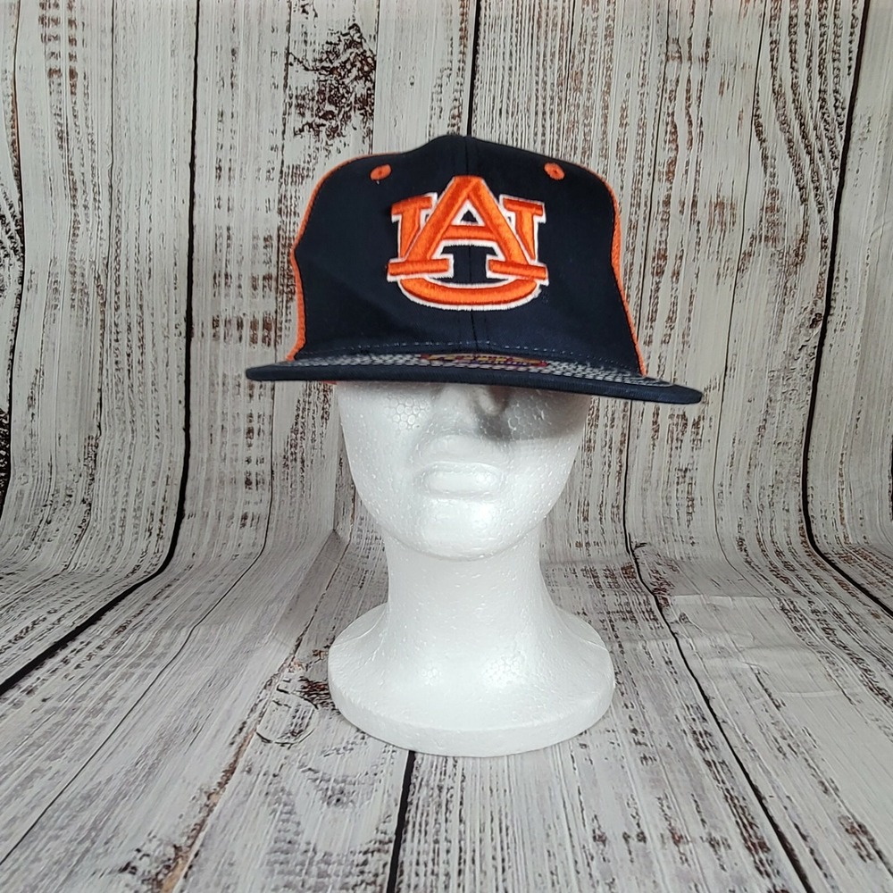 Auburn Ncaa Kids Zephyr Blue Orange Adjustable Mesh Snapback Cap Hat